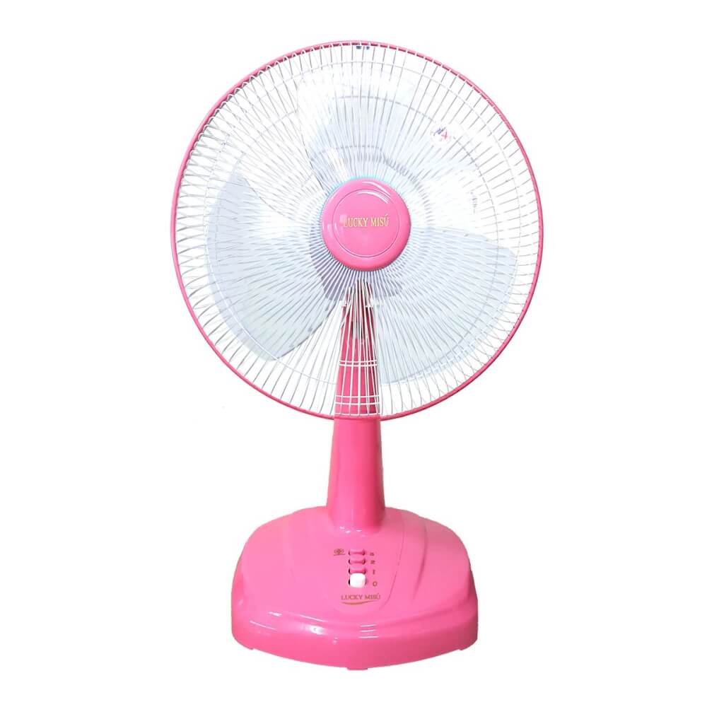 พัดลมตั้งโต๊ะ 16 นิ้ว LUCKY MISU LM629 สีชมพู_0
